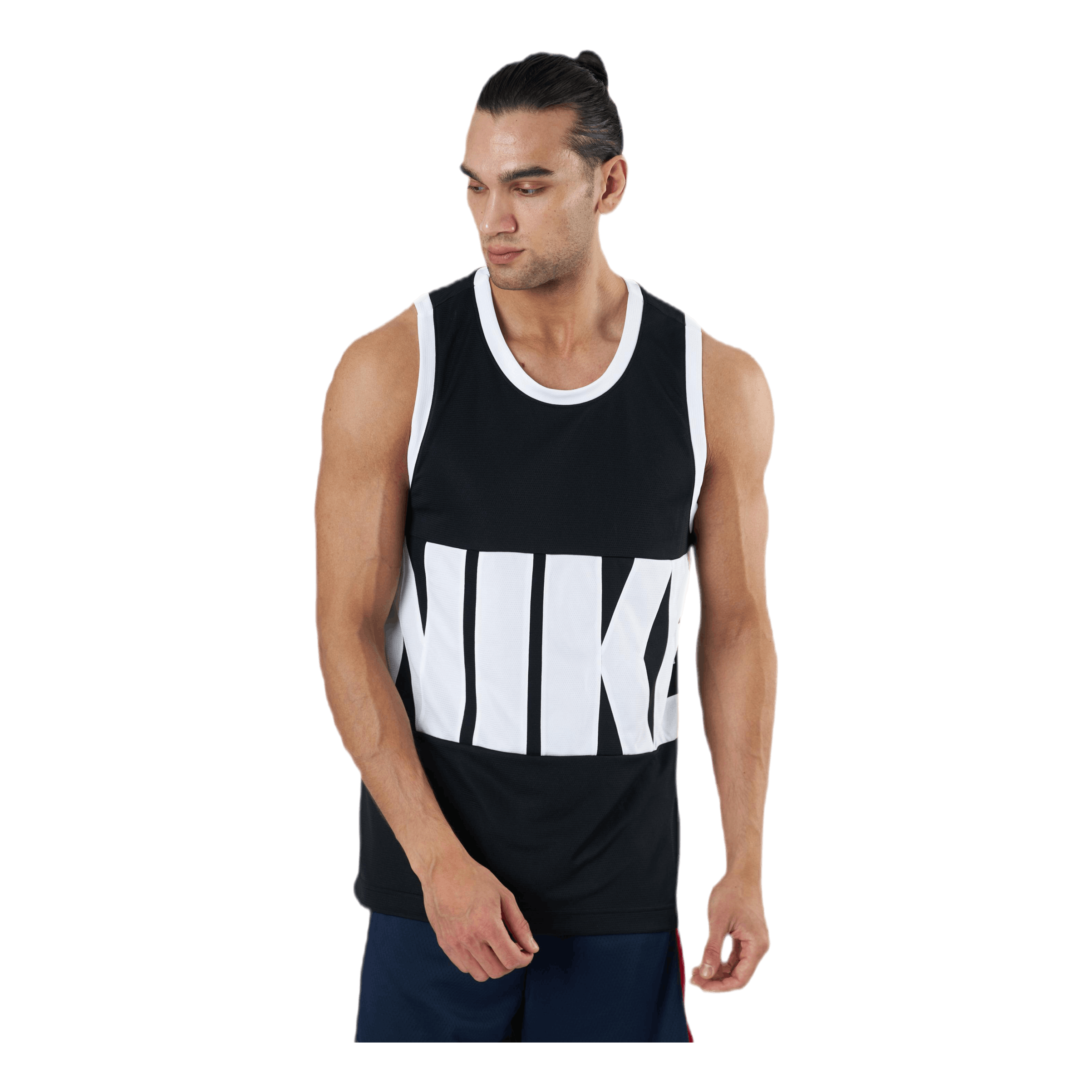 Nike Dri-Fit Starting 5 Tank in Light Smoke Grey/Black/White