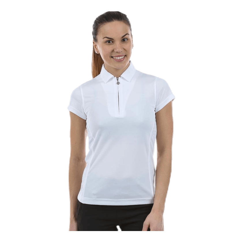 Macy S S Polo Shirt White Daily Sports Runforest