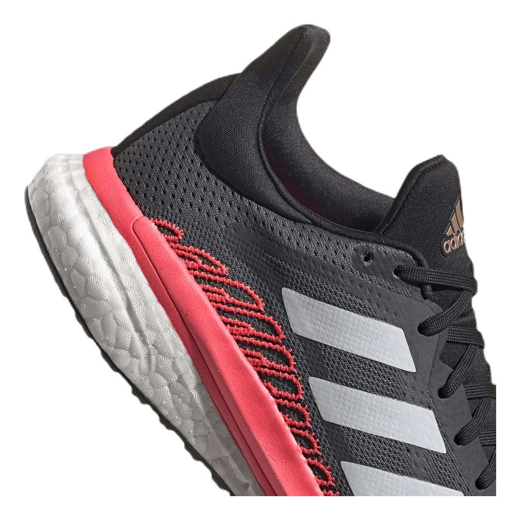 SolarGlide 3 ST Shoes Grey Five / Crystal White / Signal Pink / Coral