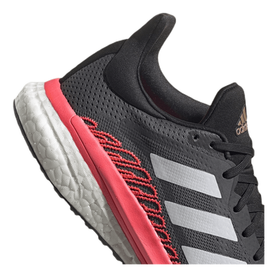 SolarGlide 3 ST Shoes Grey Five / Crystal White / Signal Pink / Coral