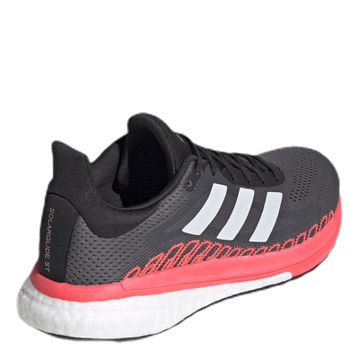 SolarGlide 3 ST Shoes Grey Five / Crystal White / Signal Pink / Coral