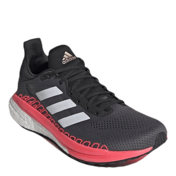 SolarGlide 3 ST Shoes Grey Five / Crystal White / Signal Pink / Coral