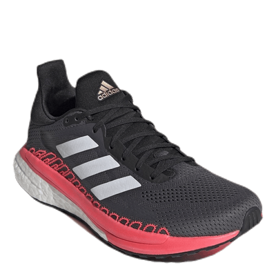 SolarGlide 3 ST Shoes Grey Five / Crystal White / Signal Pink / Coral