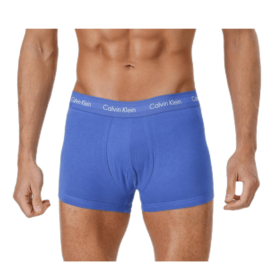 Cotton Stretch 3P Low Rise Trunk Blue