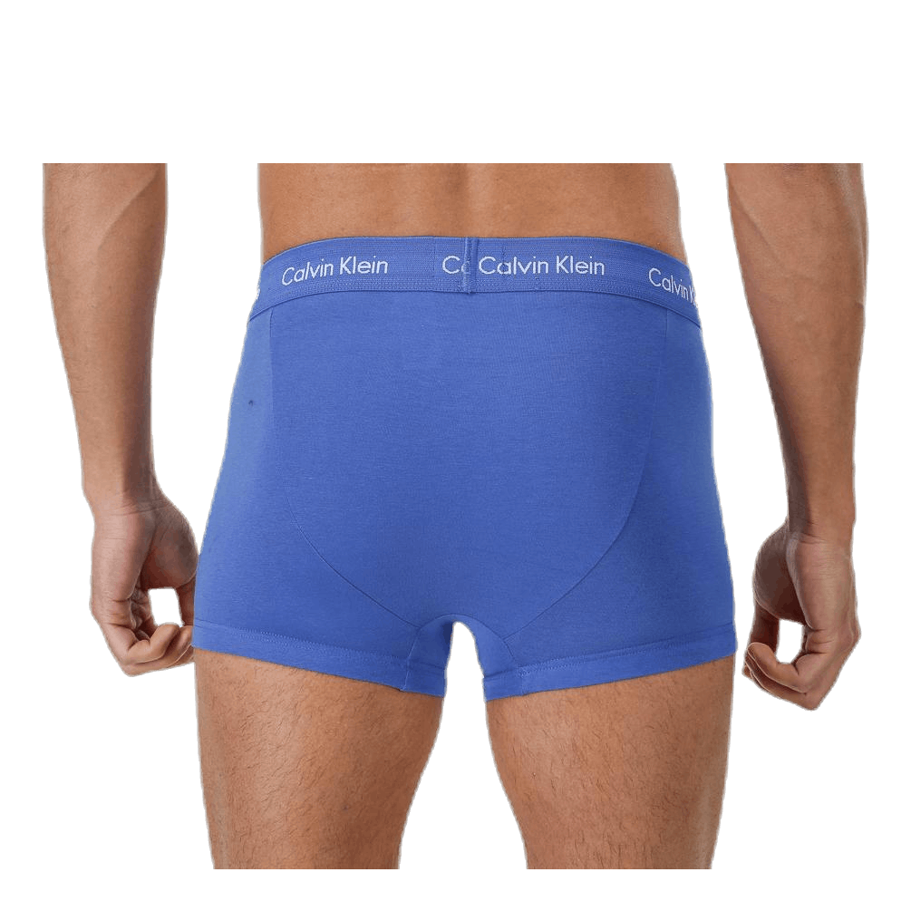 Cotton Stretch 3P Low Rise Trunk Blue