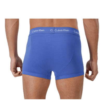 Cotton Stretch 3P Low Rise Trunk Blue