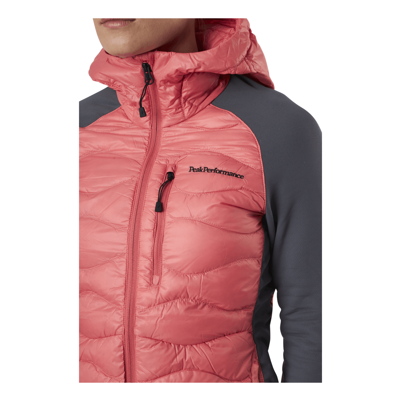 Helium Hybrid Hood Jacket Pink