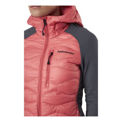 Helium Hybrid Hood Jacket Pink