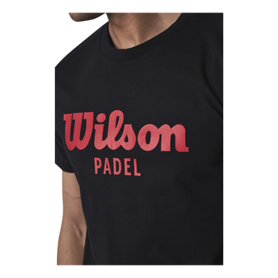 Padel Scrpt Tee Black