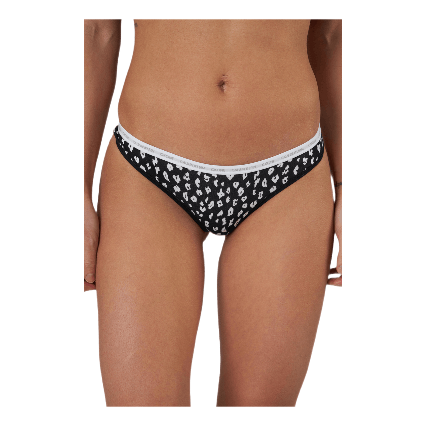 Ck One Cotton Thong 2-Pack White/Black