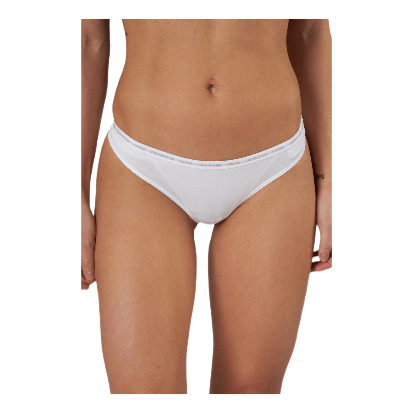 Ck One Cotton Thong 2-Pack White/Black