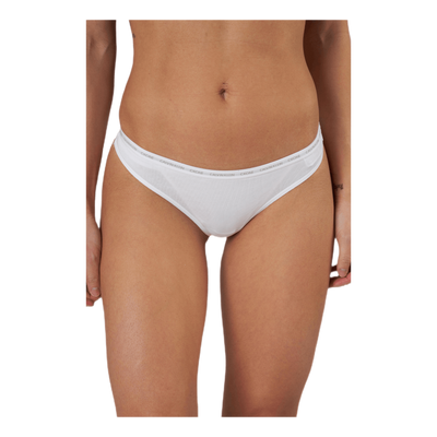 Ck One Cotton Thong 2-Pack White/Black