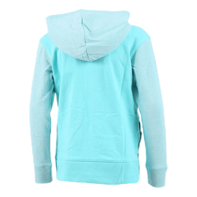 Threadborne Girls Terry Full Zip Blue/White