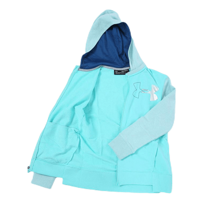 Threadborne Girls Terry Full Zip Blue/White