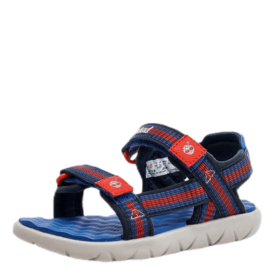 Perkins Row Webbing Sandal Blue/Red