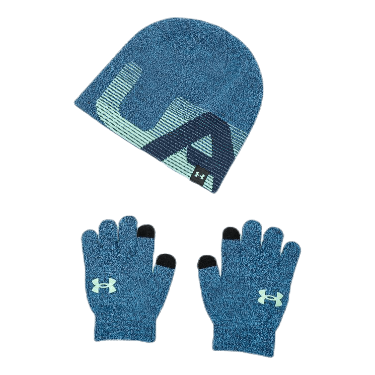 Beanie/Glove Combo Junior Blue