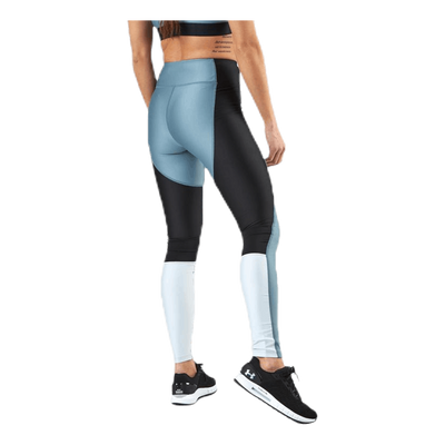 UA HG Armour Perforation Inset Leggings Turquoise