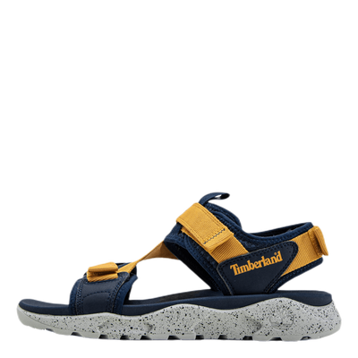 Ripcord 2 Strap Sandal Black/Yellow