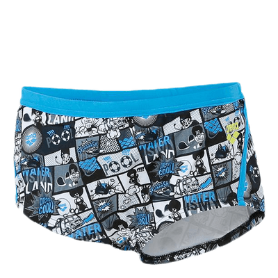 Comics Lowwaist Short Blue/Grey