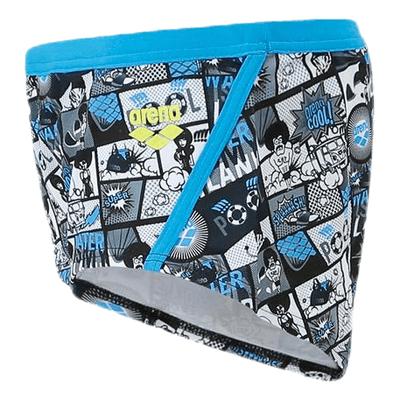 Comics Lowwaist Short Blue/Grey