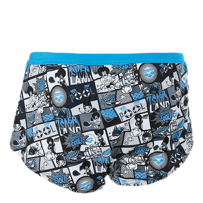 Comics Lowwaist Short Blue/Grey