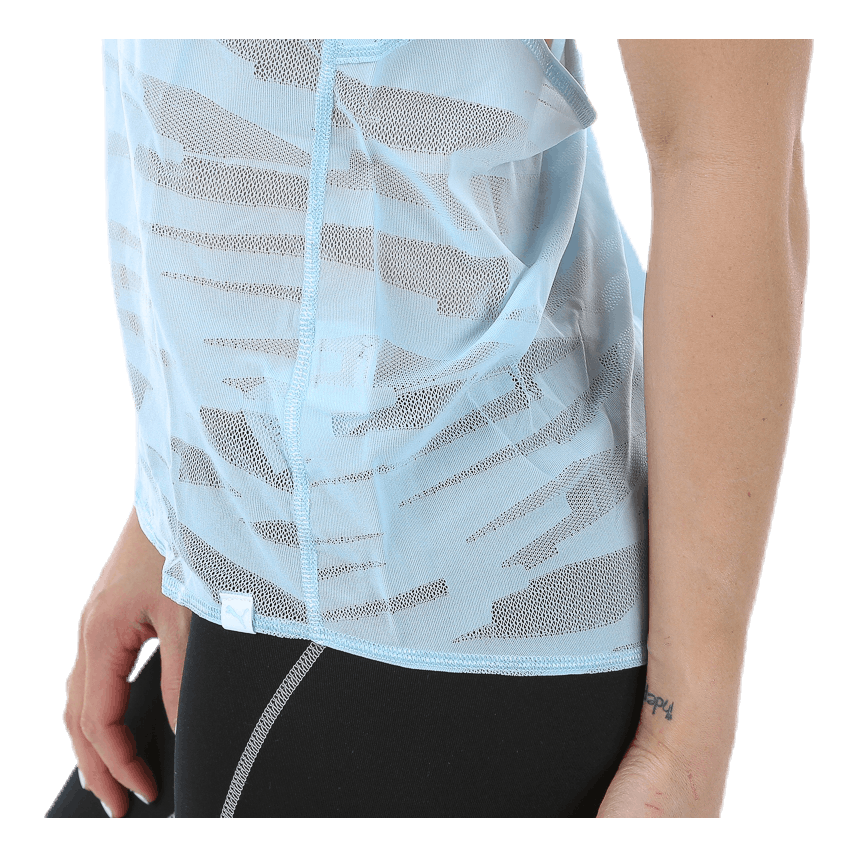 Mesh It Up Layer Tank Blue/Patterned