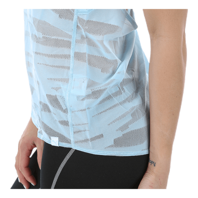 Mesh It Up Layer Tank Blue/Patterned