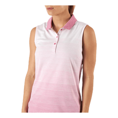 Ombre Sleeveless Polo Pink