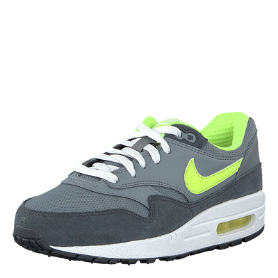 Nike Air Max 1 Big Kids Cool Grey/Volt-Anthrct-White