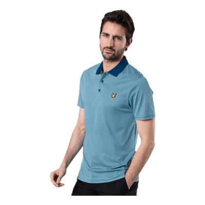 Microstripe Polo Blue