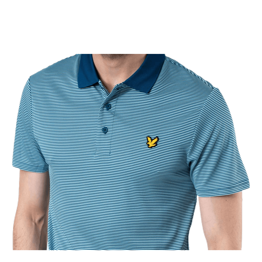 Microstripe Polo Blue