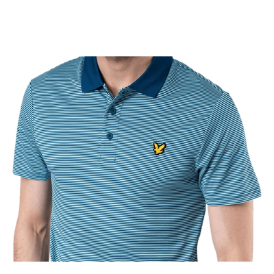 Microstripe Polo Blue