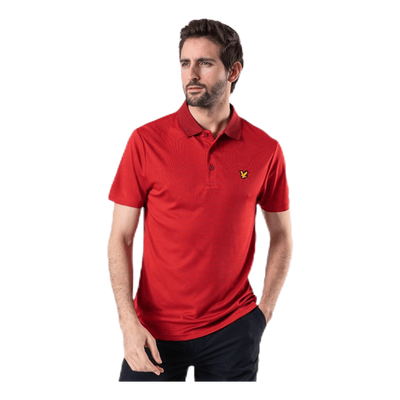 Microstripe Polo Red