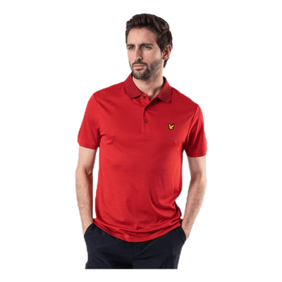 Microstripe Polo Red