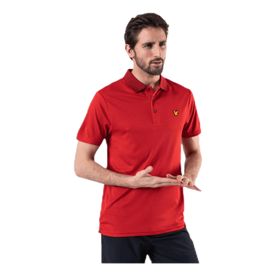 Microstripe Polo Red