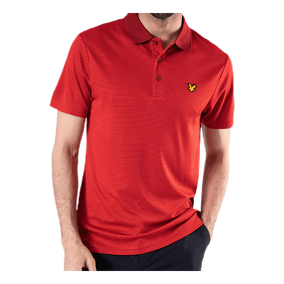 Microstripe Polo Red