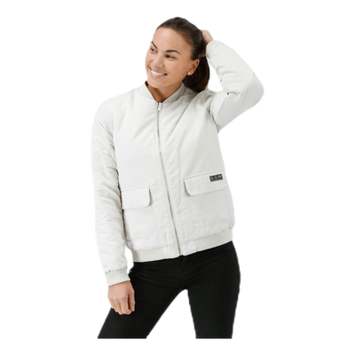 Hatty Reversible Bomber White