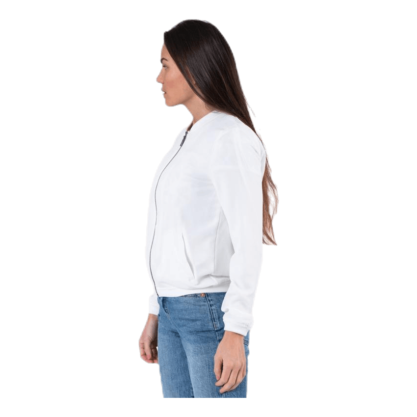 Nova Lux Bomber Jacket Solid 8 White