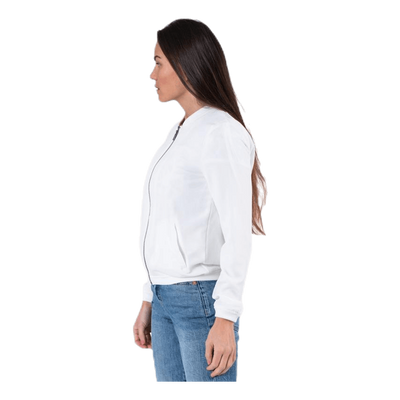 Nova Lux Bomber Jacket Solid 8 White