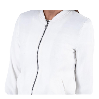 Nova Lux Bomber Jacket Solid 8 White