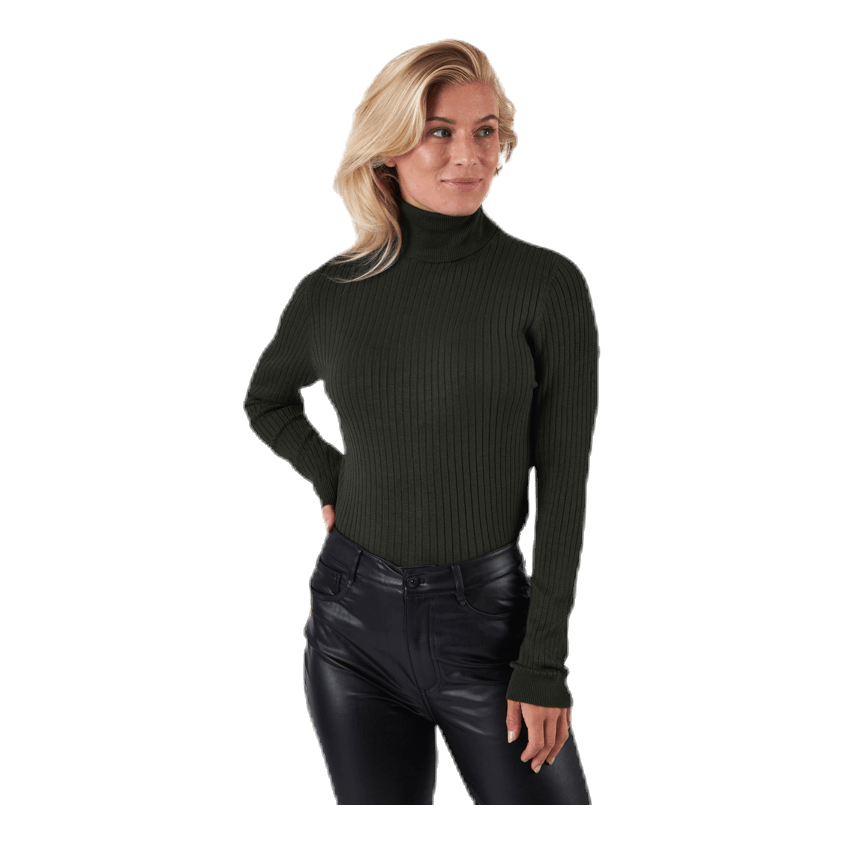 Karol L/S Rollneck Pullover Knt Black