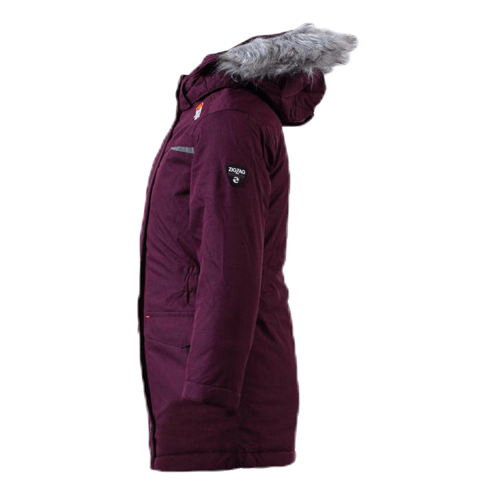 Gitte Girl Melange Parka W-PRO 10000 Purple