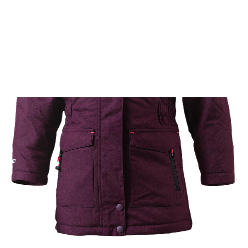 Gitte Girl Melange Parka W-PRO 10000 Purple