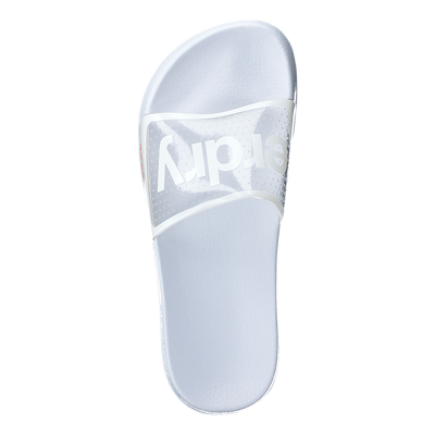 Superdry Perf Jelly Pool Slide Optic White