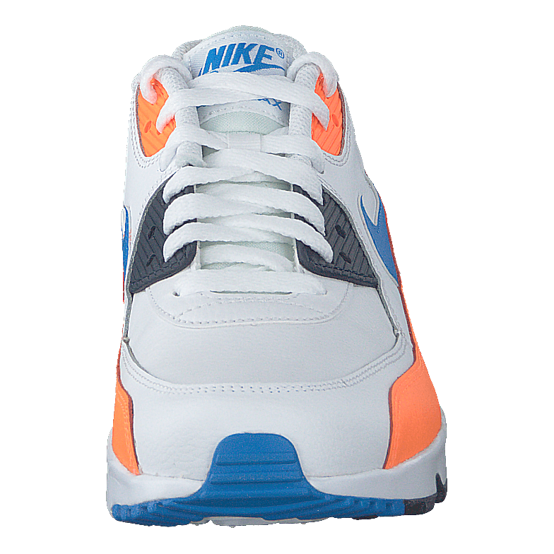 Boys' Air Max 90 Leather (gs) White/photo Blue-total Orange