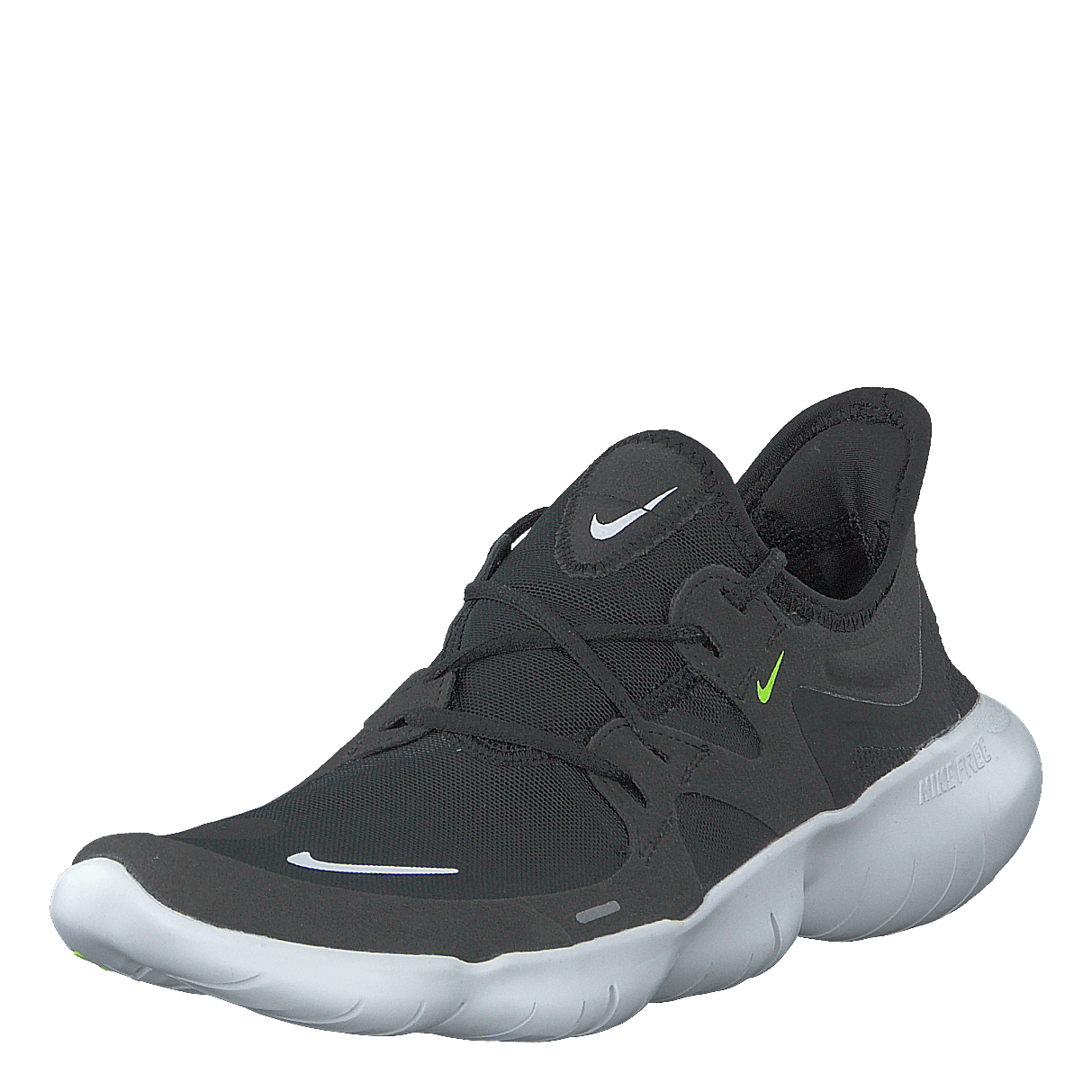 Wmns Free Rn 5.0 Black/white-anthracite-volt