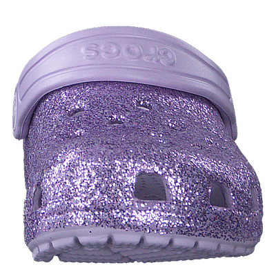 Classic Glitter Clog Kids Lavender