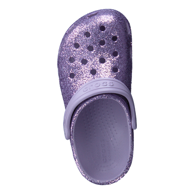 Classic Glitter Clog Kids Lavender