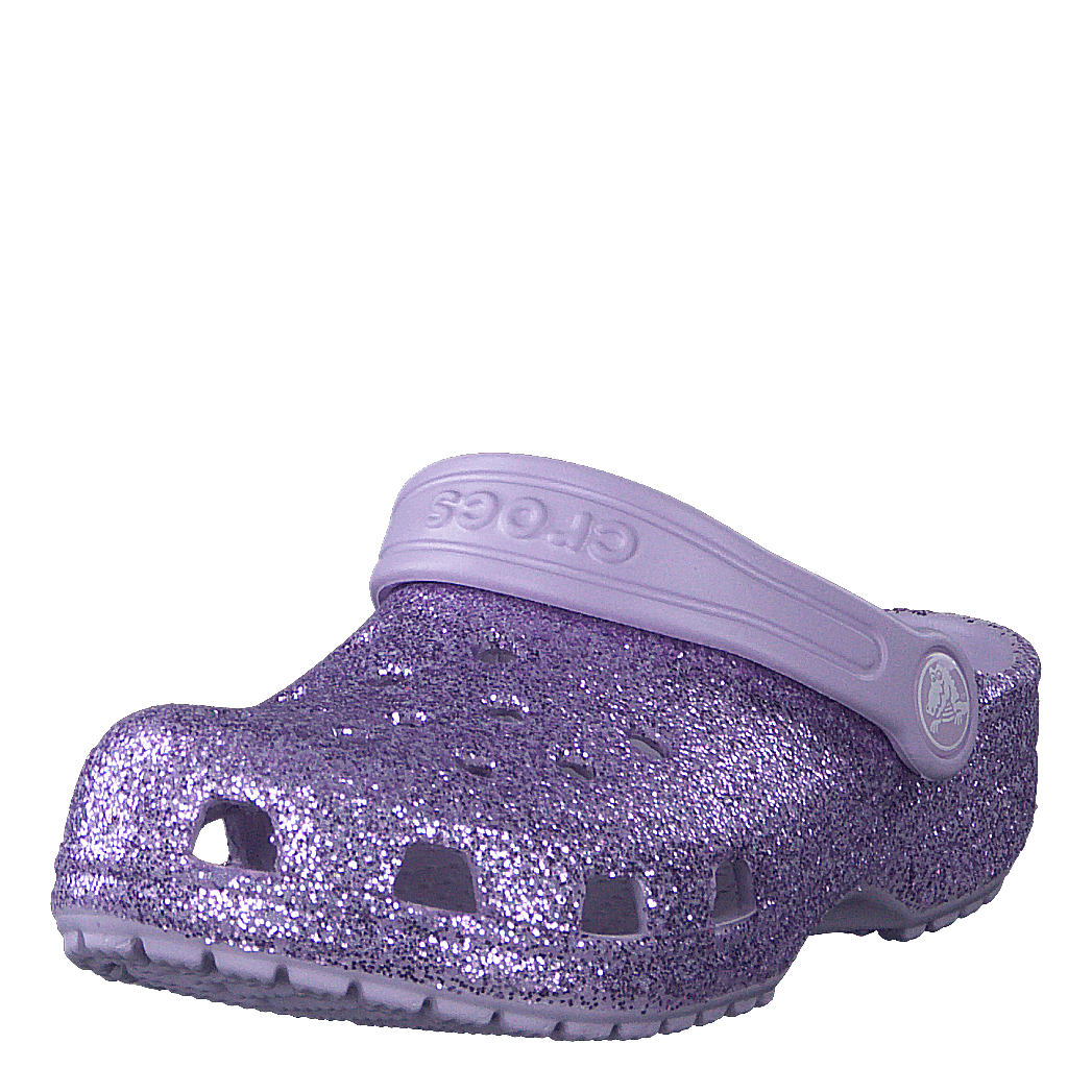 Classic Glitter Clog Kids Lavender