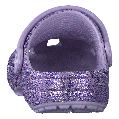 Classic Glitter Clog Kids Lavender